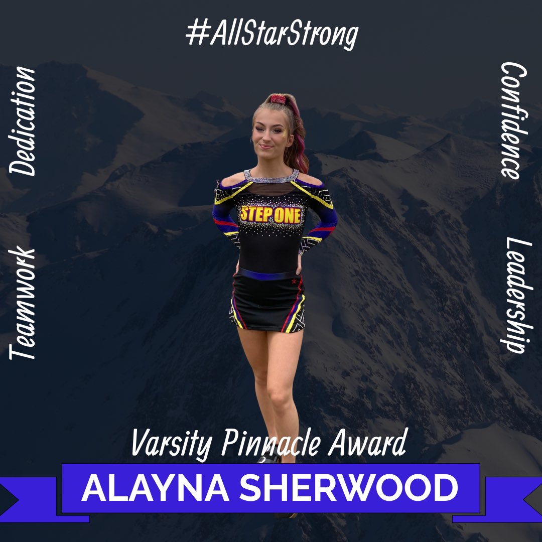 Congratulations, Alayna Sherwood, on receiving the Varsity Pinnacle Award!

This award recognizes an athlete who embodies the #AllStarStrong characteristics of Teamwork, Dedication, Confidence, and Leadership. 

We are so proud of you!

#YouMeUs