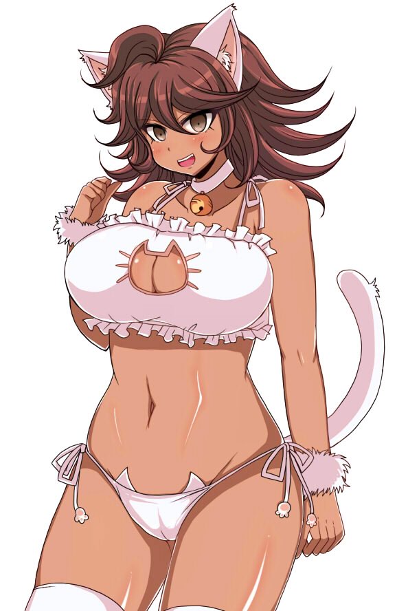 Akane returns by wearing something cute yet sexy costume.

“Nyan!~”