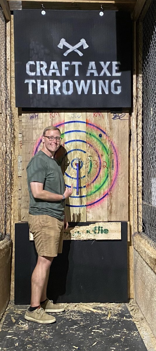 mclinetaylor's tweet photo. Had a great time tonight at #craftaxethrowing with @collyntaylor @michaelabtaylor @KevinTyTaylor and @BradleyATaylor https://t.co/BQIlHPo5Yn