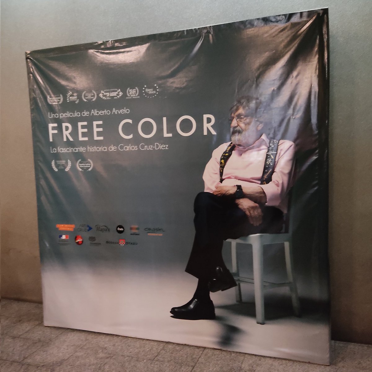 IamCynthiaParra's tweet photo. Vayan y apoyen el talento nacional. El largometraje #FreeColor, mi prima trabajó en el. 
@carolifilm felicitaciones, me ENCANTÓ lo bonito que se evidencia el trabajo de Carlos Cruz Diez. https://t.co/swxmYR98IC