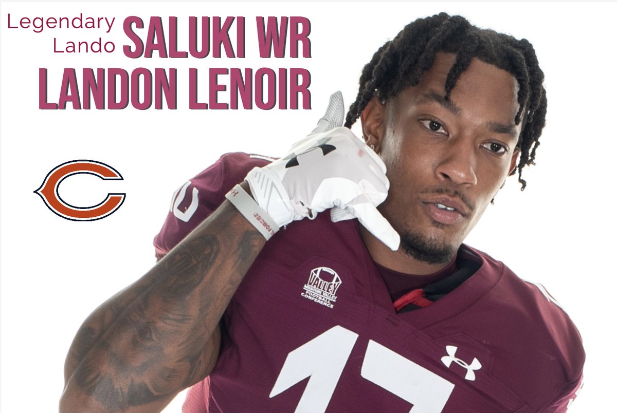 The NFL is calling. Congrats <a href="/Legendarylando_/">Landon Lenoir</a> on signing a free agent contract with the #Bears. SIU's No. 2 all-time receiver with 2,615 yards.

siusalukis.com/sports/footbal…