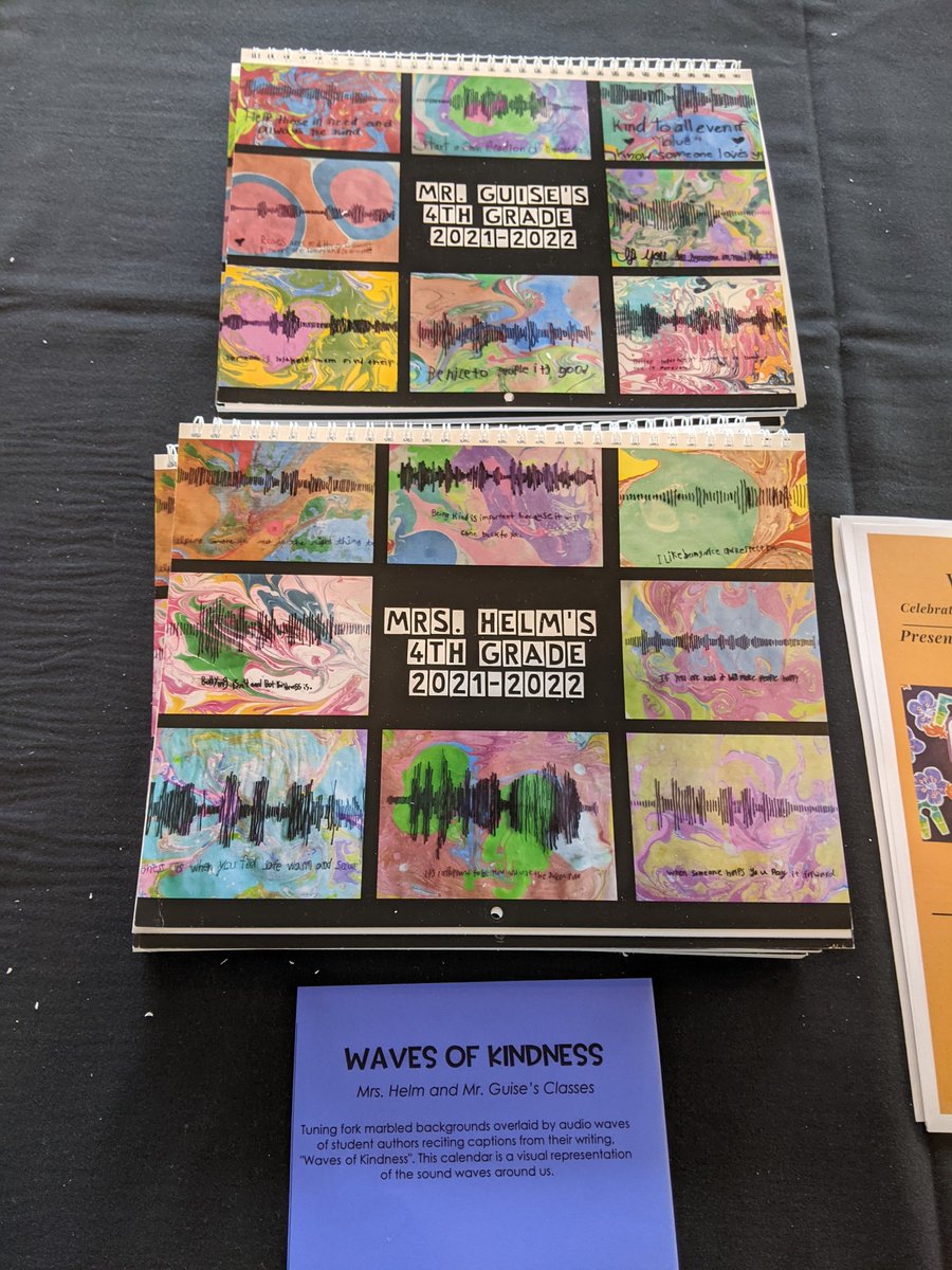 LClarkLSEarts's tweet photo. The beautiful artworks we got to make with our students found new homes tonight at our school silent auction! I know they'll bring as much joy to their new owners as they brought to all of us getting to create them together. 
💜🧡💚

@LSEArts @donohoLSEArts @cpsfinearts https://t.co/TJe07nGYoP