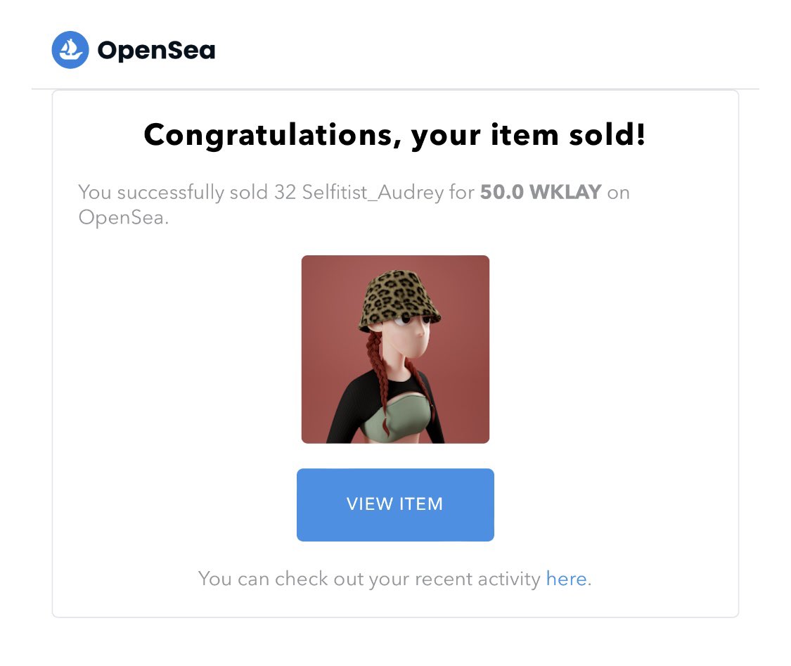 셀피티스트 오드리를 초기때부터 응원해주셨던 @nana_xoox 님께서 데려가주셨습니다!! 감사하고 환영합니다!!

아직 로렌이 남아있습니다 관심 부탁드려요!!
opensea.io/assets/klaytn/…

#nft #knft #selfie