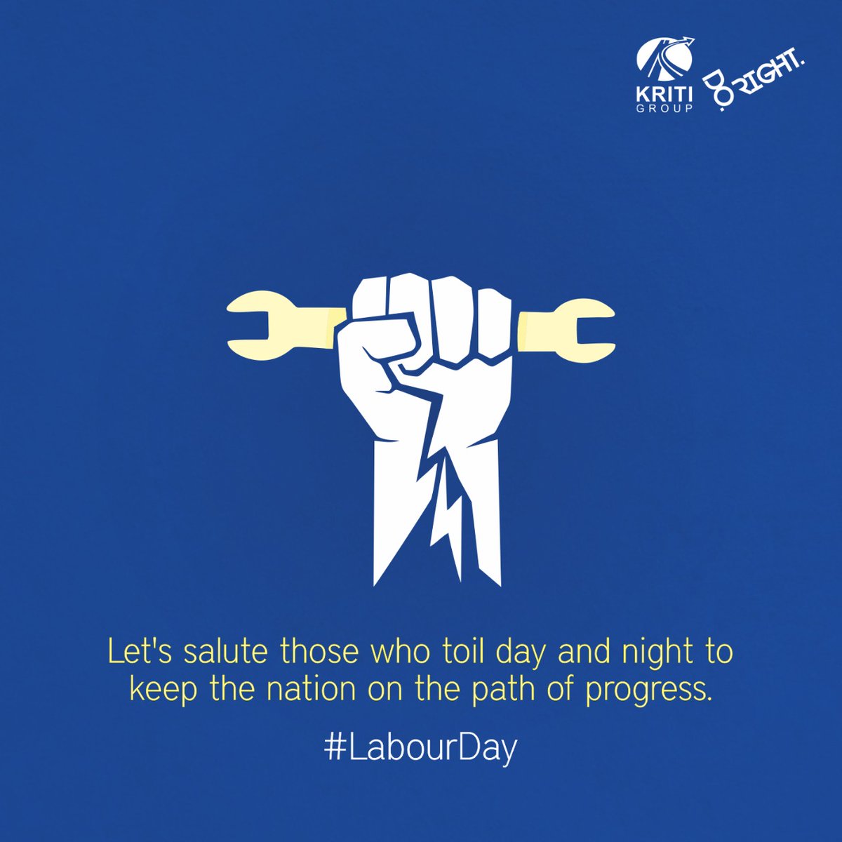KritiGroupIndia's tweet photo. The country continues to grow because of the efforts of labours. 
#LabourDay

__

#Labour #HappyLabourDay #KritiIndia #KritiIndustries #KritiGroup #KastaPipesAndFittings #KritiRefinedOil #KritiFilteredOil https://t.co/C9l4rqWkIB