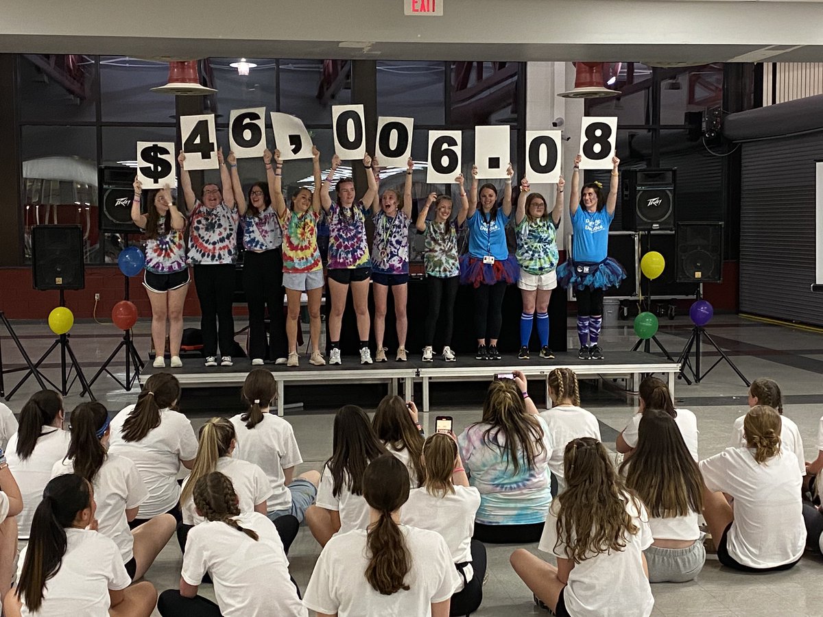 WarwickHSpride's tweet photo. The @WHSstudentUNITE Mini-THON raised $46,006.08 #FTK. A huge thanks to the advisors, student leaders, sponsors, and all of our students who raised money to help find a cure for pediatric cancer. https://t.co/ZKNNrk3nHM