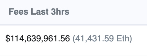 StakeOfTheUnion's tweet photo. $114m spent in gas fees in less than 2 hours... @OthersideMeta https://t.co/wliBb36jFV