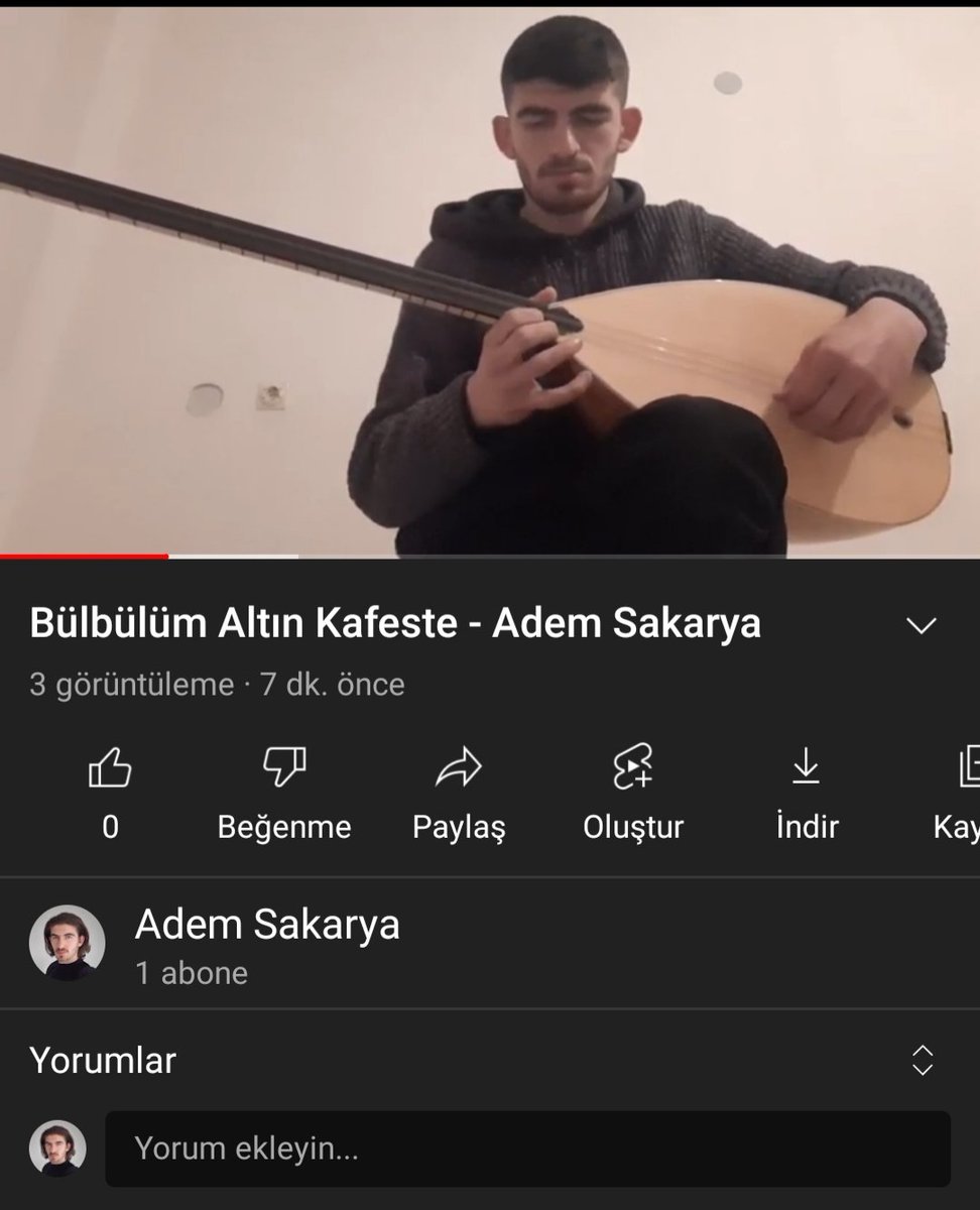 Çaldığım eserleri Youtube mecrasında sizlerle paylaşmak istiyorum. Dinlemek isteyenleri beklerim. Link biyografimde mevcuttur. Olumlu ya da eleştirel yorumlarınızı bekliyorum.