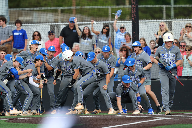 The Chelsea Hornets are headed back to the quarterfinals after taking down Cullman in a decisive game three on Saturday. 

Story/Photos: shelbycountyreporter.com/2022/04/30/che…