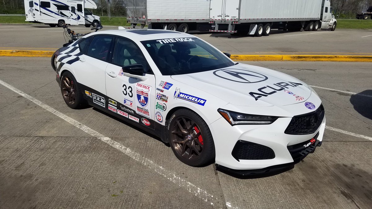 nic_hammann's tweet photo. Day 1 in the books! Finished P1 in Luxury class and 8th overall at @tirerack wet skid pad! Then finished P3 in Luxury and 32nd overall at Grissom Airforce Base for autox event! Onto Nashville, TN! Having a blast! @Acura @CTBrakes @redlineoil @HondaInOhio @Michelin https://t.co/JnmuEVCY80