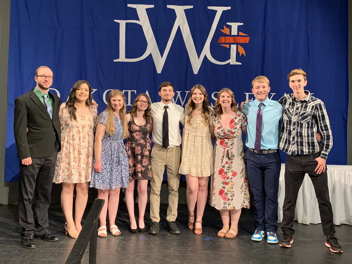 dwucampmin's tweet photo. Just a few of the many SMC members who were recognized for academic achievements last night at the @DakotaWesleyan Honors Banquet! We are SO proud of each and every one of you! https://t.co/bxoHB0xQBp