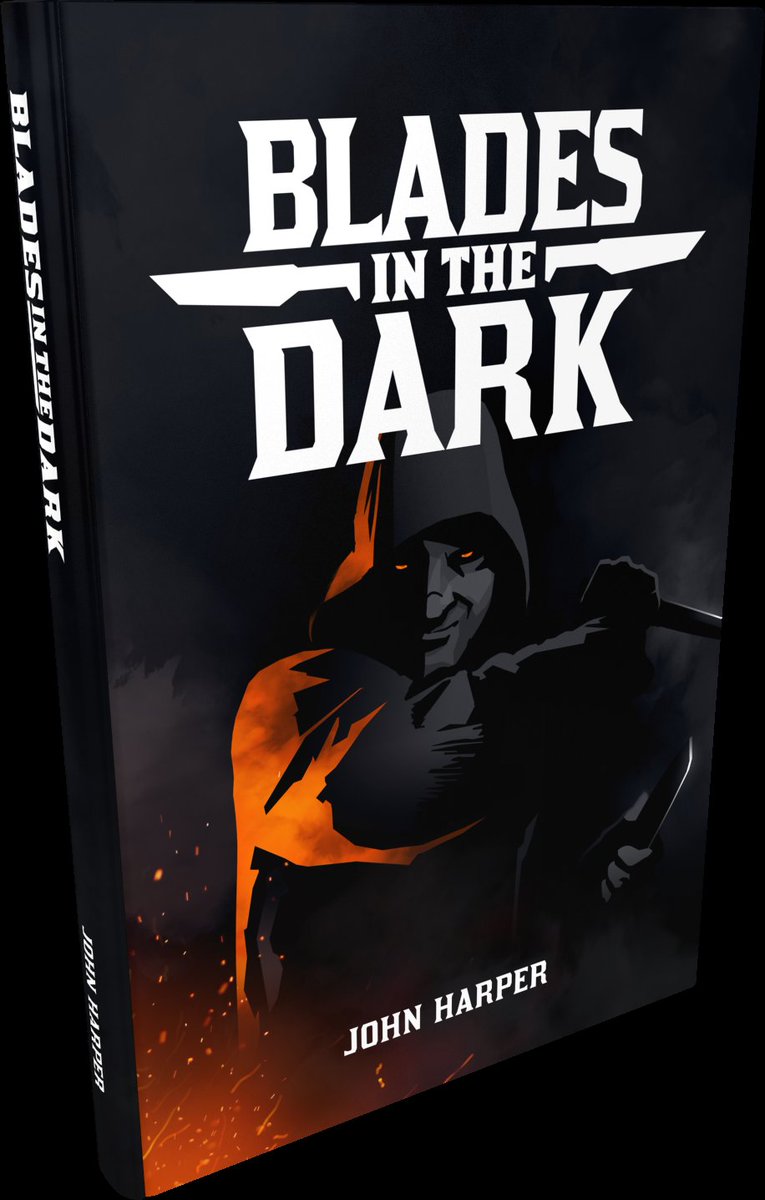 SaveMeJebu5's tweet photo. @Crossface02 #BladesInTheDark!
I love it so much that I wrote multiple hacks of it, and after five+ years with it, the game continues to surprise me and provide me with such joy #fitd #forgedinthedark #RunnersInTheShadows https://t.co/BzTdf8QQg6