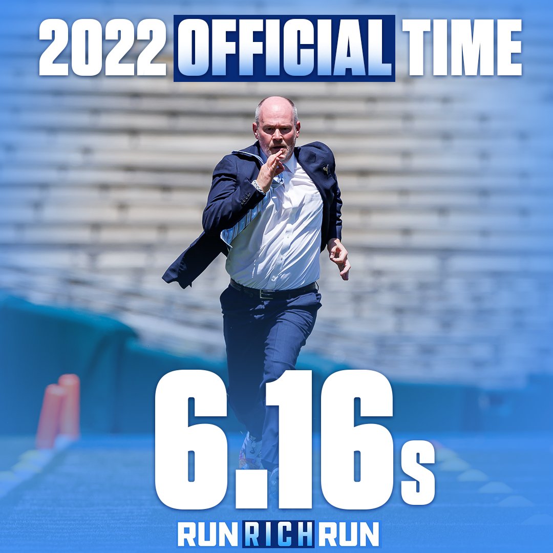 nflnetwork's tweet photo. Another year, another 40-yard dash for @StJude!

@richeisen's official time is here 🏃‍♂️ https://t.co/zEnfxSCbUo