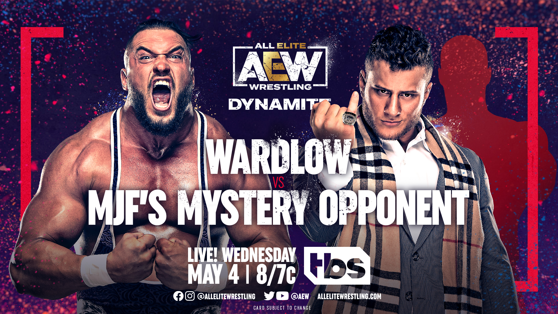 All Elite Wrestling on Twitter: "After Wardlow wreaked havoc against @LanceHoyt at #AEWDynamite, @The_MJF sets up a match for @RealWardlow this WEDNESDAY against a mystery opponent who is "smarter", "stronger" & "taller