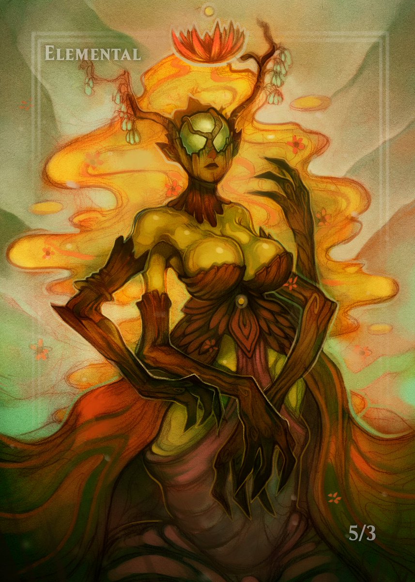 sponsoff's tweet photo. It's done! A custom 5/3 Elemental Creature Token for my friend's Titania Commander deck!
#MTG https://t.co/tDGXjUsRLO
