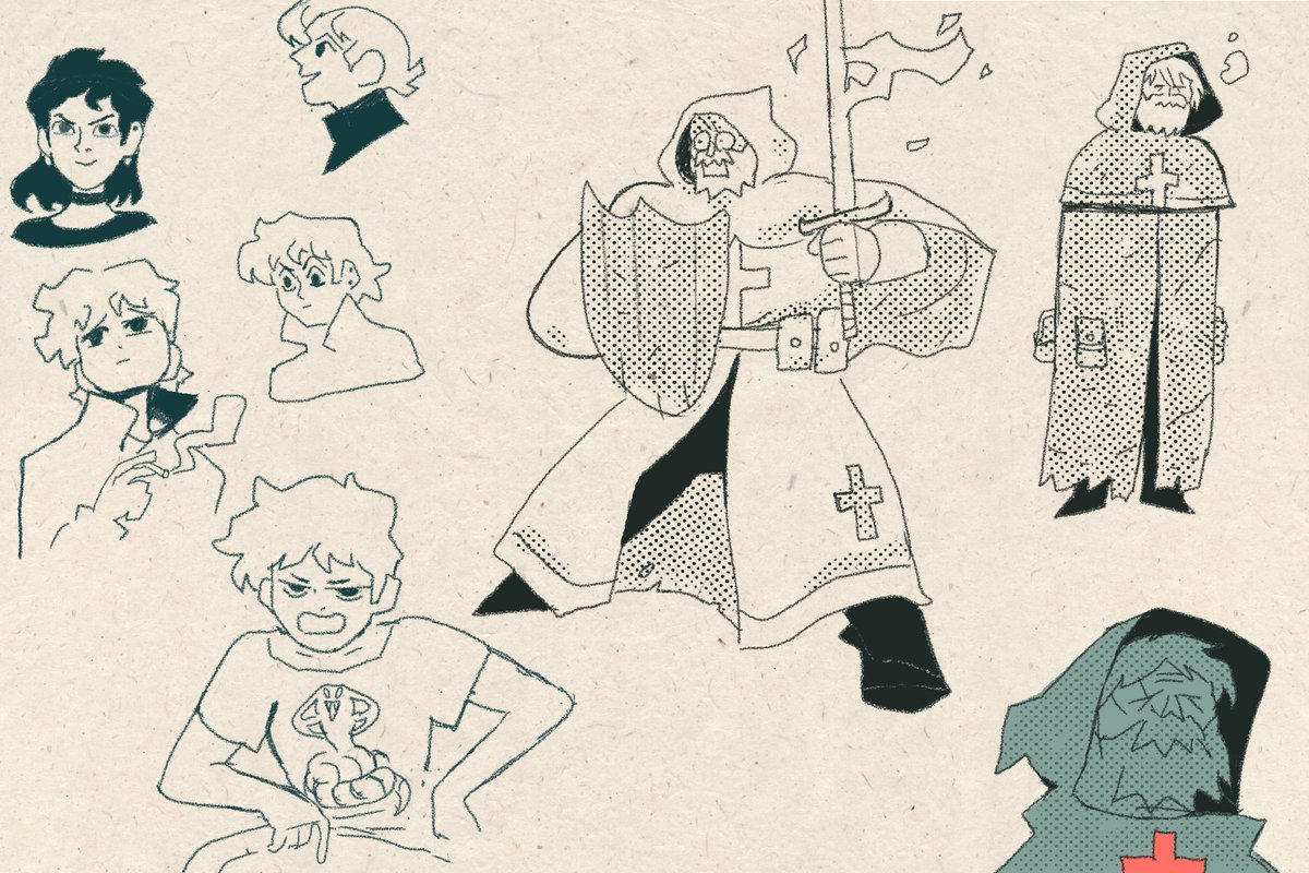 Sketches I posted much earlier on my Patreon :) 