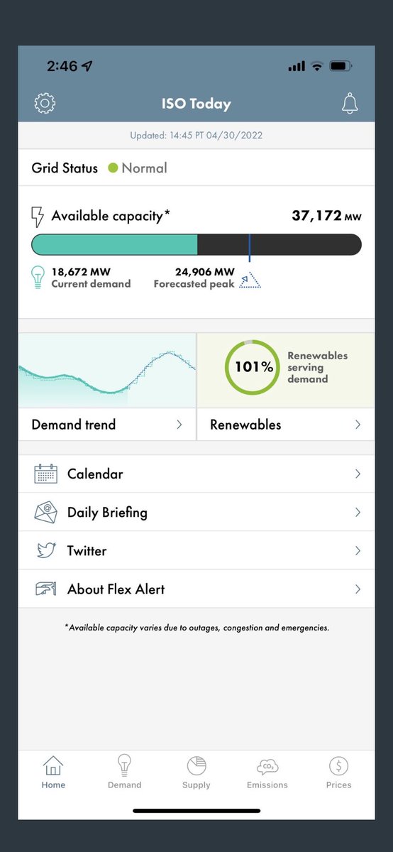 ChloeZilliac's tweet photo. CA hits 100% clean energy for the 1st time let’s gooo!!!! https://t.co/d9czBsjchZ