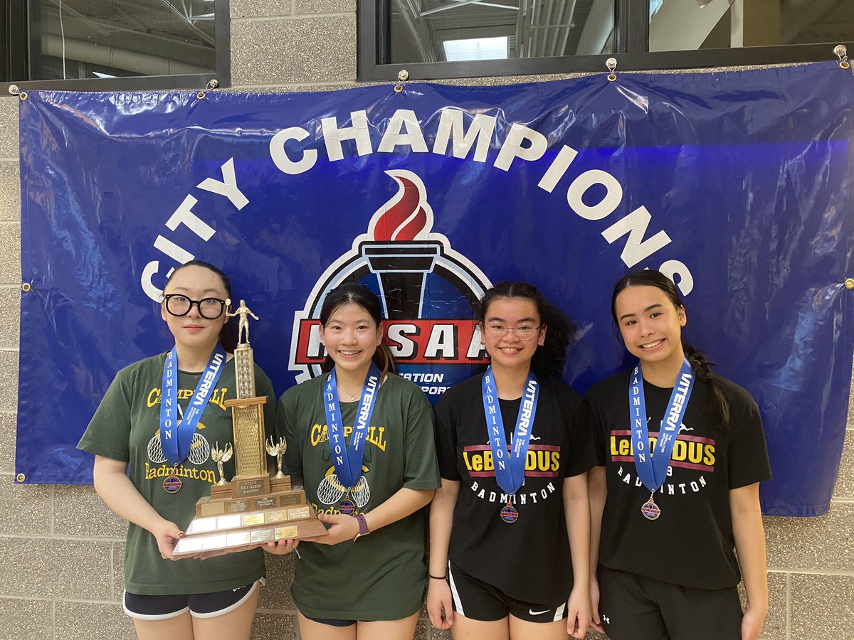 RHSAAthletics's tweet photo. Congratulations to Campbell for winning the RHSAA Girls Doubles City Badminton 🏸 championships. https://t.co/I5wFmLMyDl