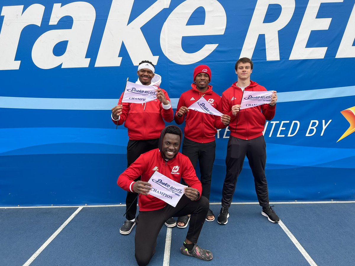 MSUM_XCTF's tweet photo. Meet Update | Drake Relays 

Oduong, Joseph, MacLennan, Dawkins 2022 Men’s 4x400m Relay Champions!!!

#FiredUp🔥🆙 | #DragonXCTF https://t.co/mXvvdLFmtX