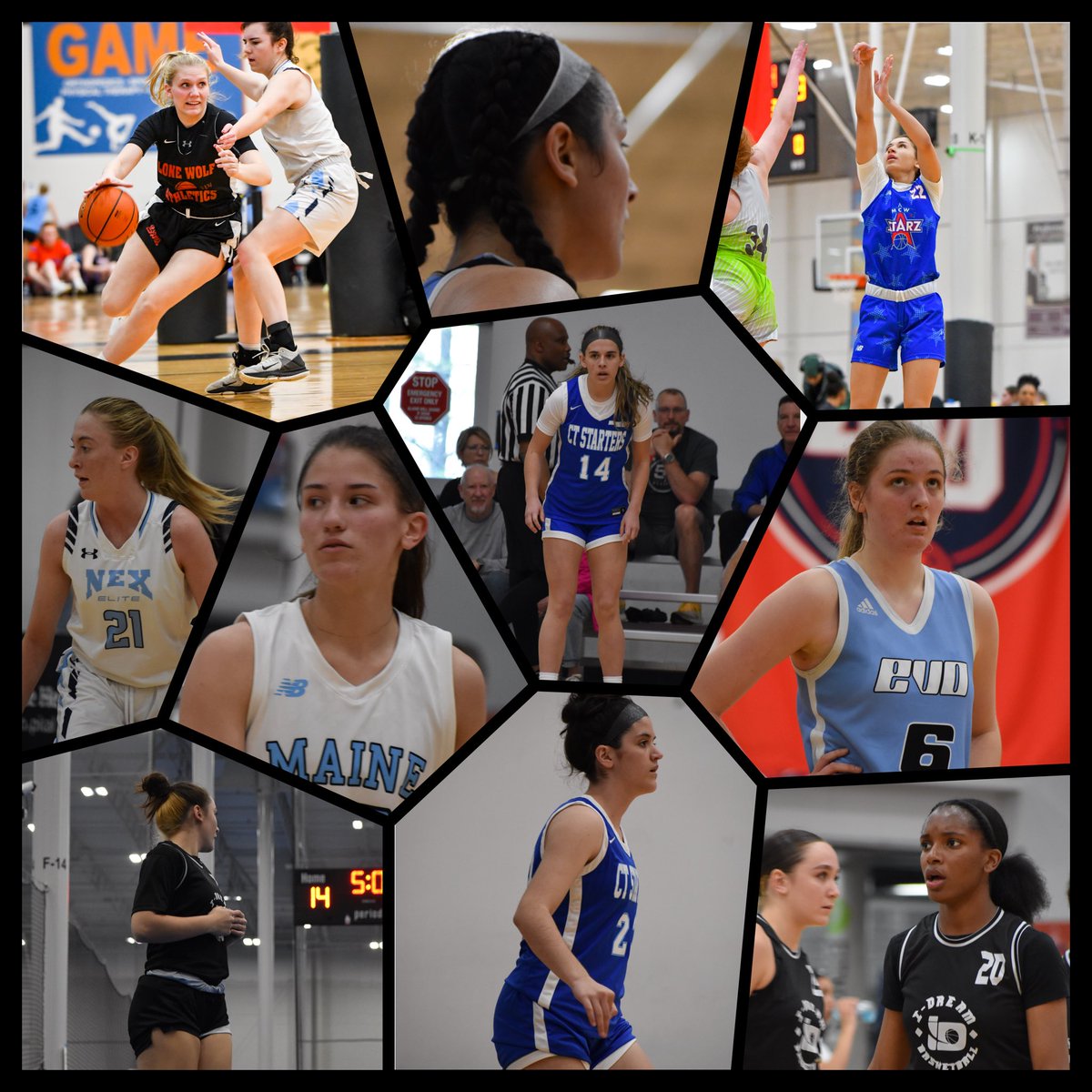 🏀Spooky Standouts 🔥🏀
📍New England

Lone Wolf
Ava MacDonough

EVO
Alyvia Peña
Anna Foley 

Maine Attraction 
Sierra Carson 

NEX
Samantha Reale

MCW
Kellyn Preira

CT Starters 
Mya Zaccagnini 
Abby Magendantz

I-Dream
Keyvanna Bennett
Zuzanna Komor