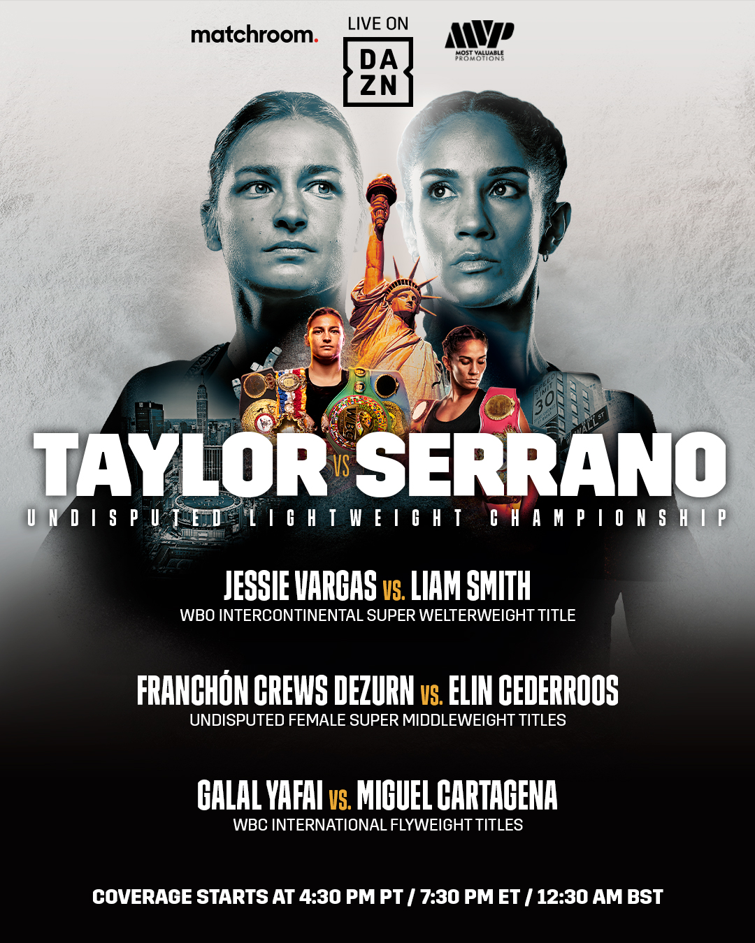 Dazn Boxing It Is Time Watch Taylorserrano Live On T Co Foiauucafv At 7 30pm Et T Co Eaplbegbhd Twitter Dazn Boxing It Is Time Watch Taylorserrano Live On T Co Foiauucafv At 7 30pm Et T Co Eaplbegbhd Twitter