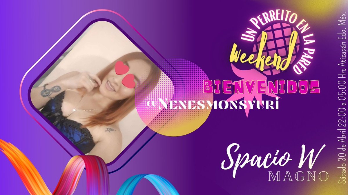 Spacio_W's tweet photo. Bienvenidos @nenesmonsyuri!😈😈

      🍍🔥#Weekend_Sw🔥🍍
             ...un perreito en la pared

 🔥Playroom+Pool+Dj Set Live🔥
Recuerden reservar. Más info MD. https://t.co/Dm3AcYbhVc
