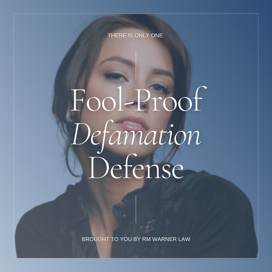 RMWarnerLaw1's tweet image. The truth is one of the best defenses for #defamation. #Defamationlaw varies from state to state, but the truth is an absolute privilege and a great way to get a case thrown out. If you've been defamed, click the link in our bio to contact an RM Warner #defamationattorney today!