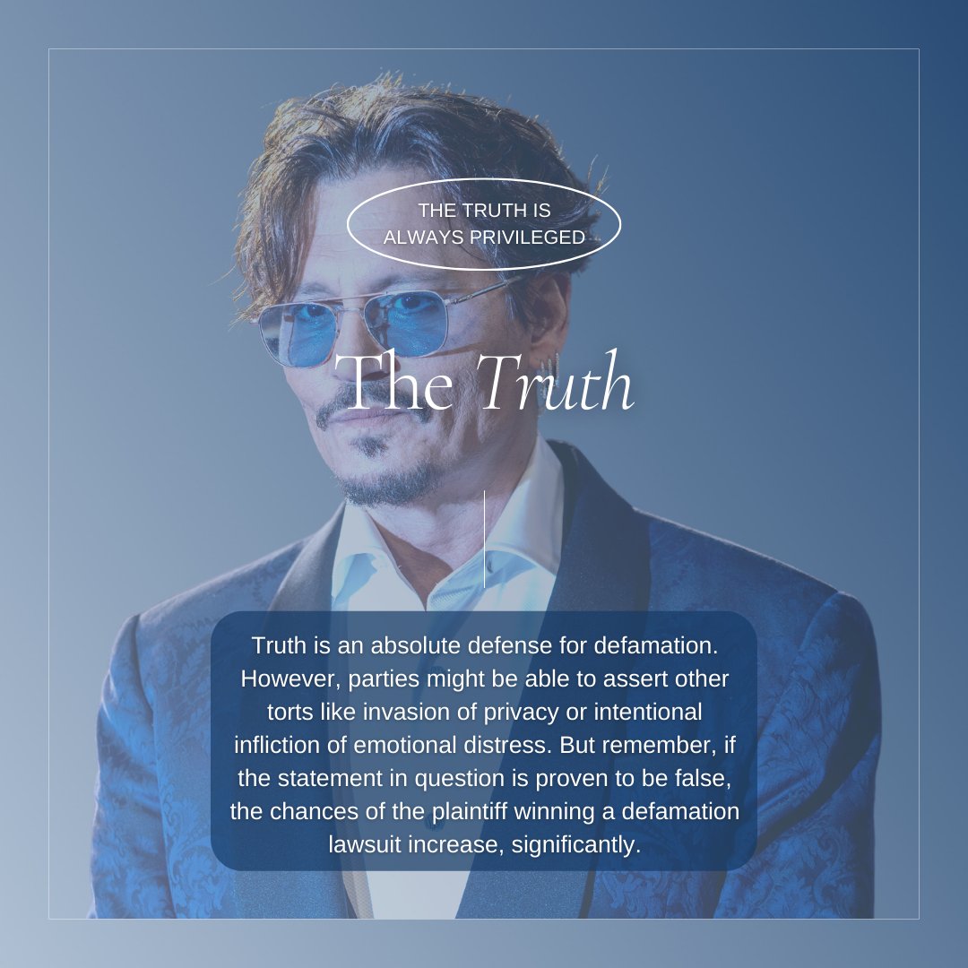RMWarnerLaw1's tweet image. The truth is one of the best defenses for #defamation. #Defamationlaw varies from state to state, but the truth is an absolute privilege and a great way to get a case thrown out. If you've been defamed, click the link in our bio to contact an RM Warner #defamationattorney today!