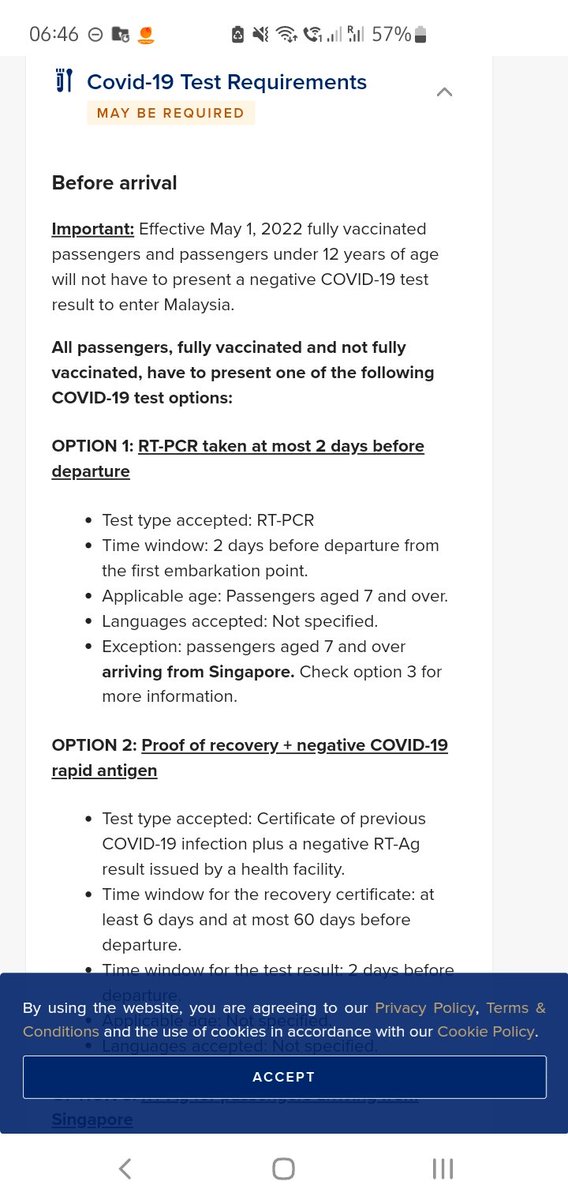 Jadub88's tweet photo. @SingaporeAir
Fr 1/5 it is clearly stated that passenger does not have to present a negative covid 19 test 4 FULLY vaccinated passengers.Parag2 including fully vaccinated have to present either those option including the predeparture covid test 2 days which contradict to parag1. https://t.co/Q1l5bzrELp