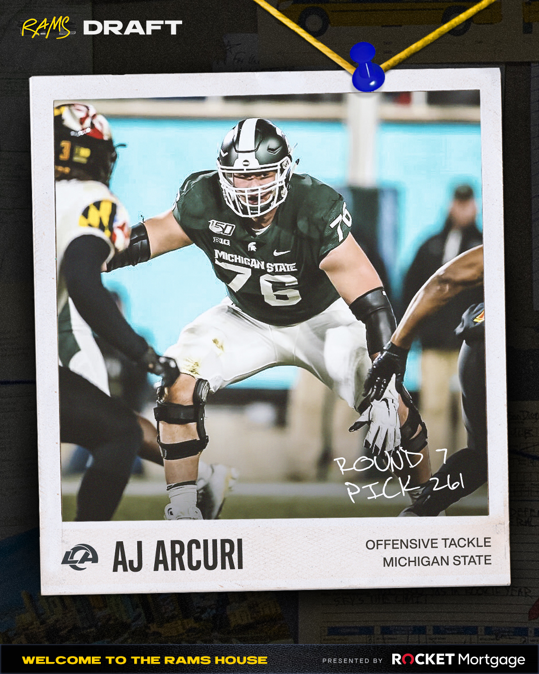 Los Angeles Rams on X: 'With the 261st pick Welcome to #RamsHouse,  @ARCURIaj85!  / X