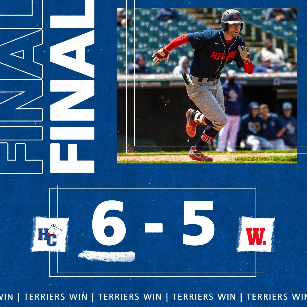 IT'S A WALK-OFF WINNER ON SENIOR DAY!!!

<a href="/Hiram_Baseball/">Hiram Baseball</a> takes game two over Wabash by a final score of 6-5 in 11 innings thanks to a game-winning RBI single from Curtis Caithaml!!!

#TerrierNation | #D3base | #RingIT🔔