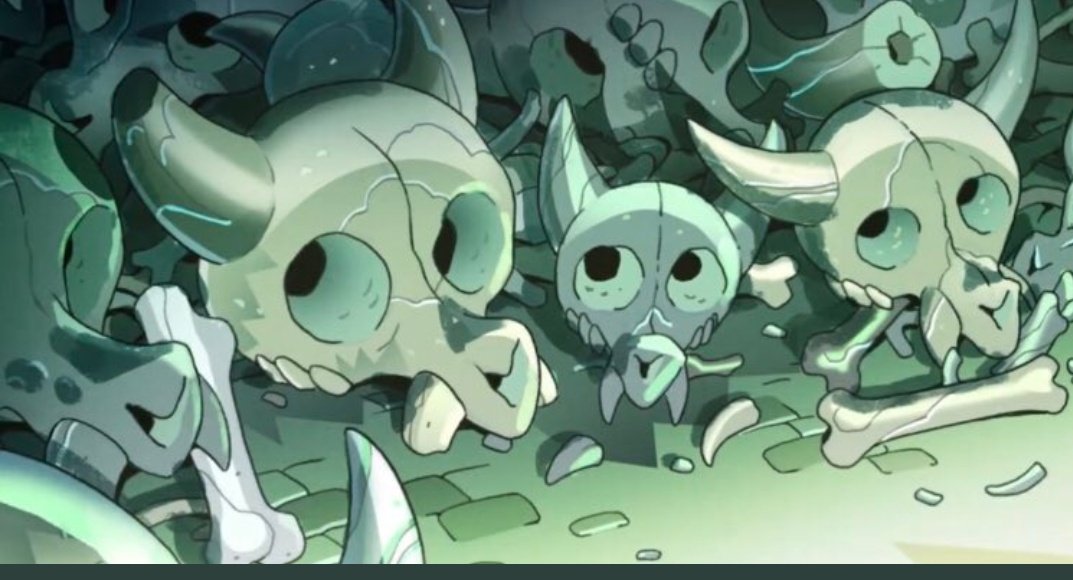Ivan_Kazovskiy's tweet photo. Apparently, the same creatures as the King lived there, but then they were exterminated by the followers of the "collector" 🌚 #EdgeoftheWorld #TOH #King #TheOwlHouse #TheOwlHouseSeason2 #theowlhousespoilers #collector #secretislands #Luz https://t.co/AO1SxSlB5I