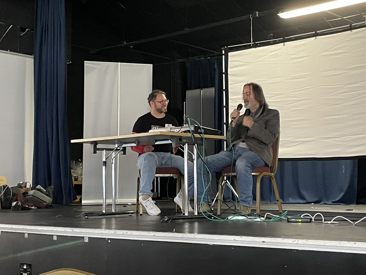 ZX128KToastRack's tweet photo. Could have listened to @MevDinc talk all day. #spectrum40 #ZXSpectrum https://t.co/FAYjElOfCr