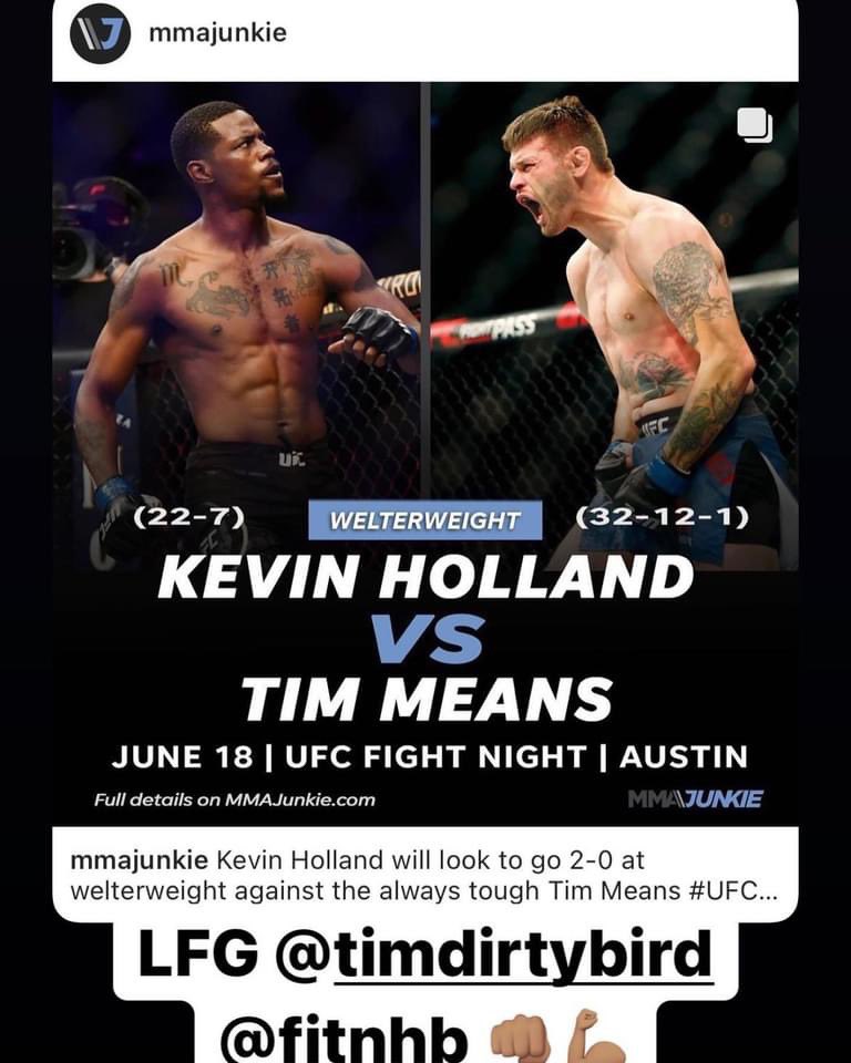 Cooter_CGS's tweet photo. Be on the lookout for my interview with #TimMeans on The Cooter Greene Show! We will talk all about the UFC and his upcoming fight against #KevinHolland!! You can listen on Apple and Spotify. Be sure to like and subscribe https://t.co/1eiYtaHQk4