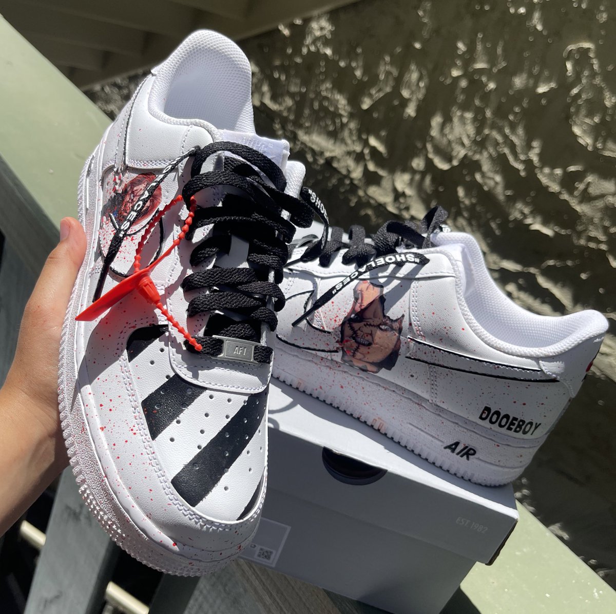 AquilanoBrianna's tweet photo. Waiting for my viral day but until then… wanna play ?? 🗡🔥 #customforces #customaf1 #lanodidit https://t.co/F2a9odvKOj