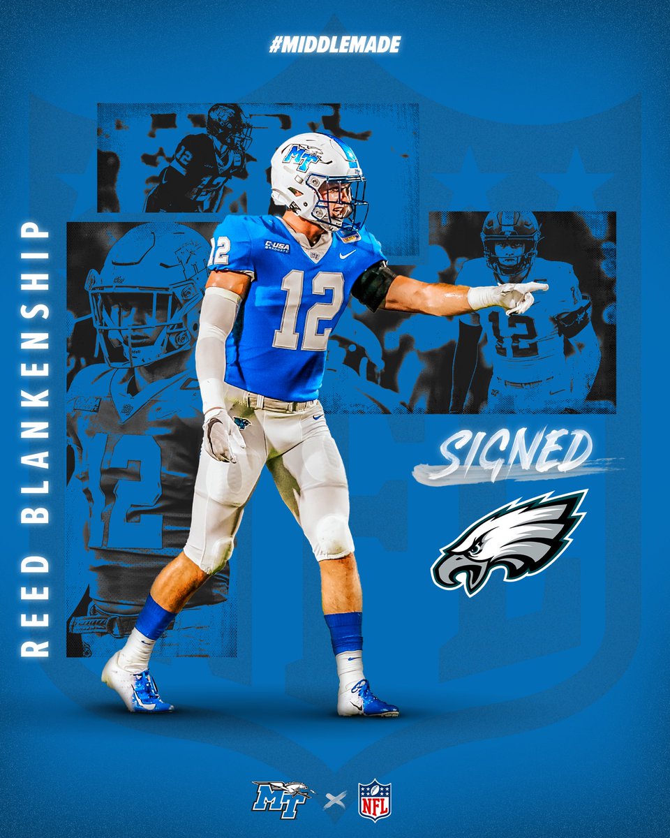 #FlyEaglesFly 

@reedus99_reed is headed to Philadelphia! 👏

#MiddleMade | #EATT