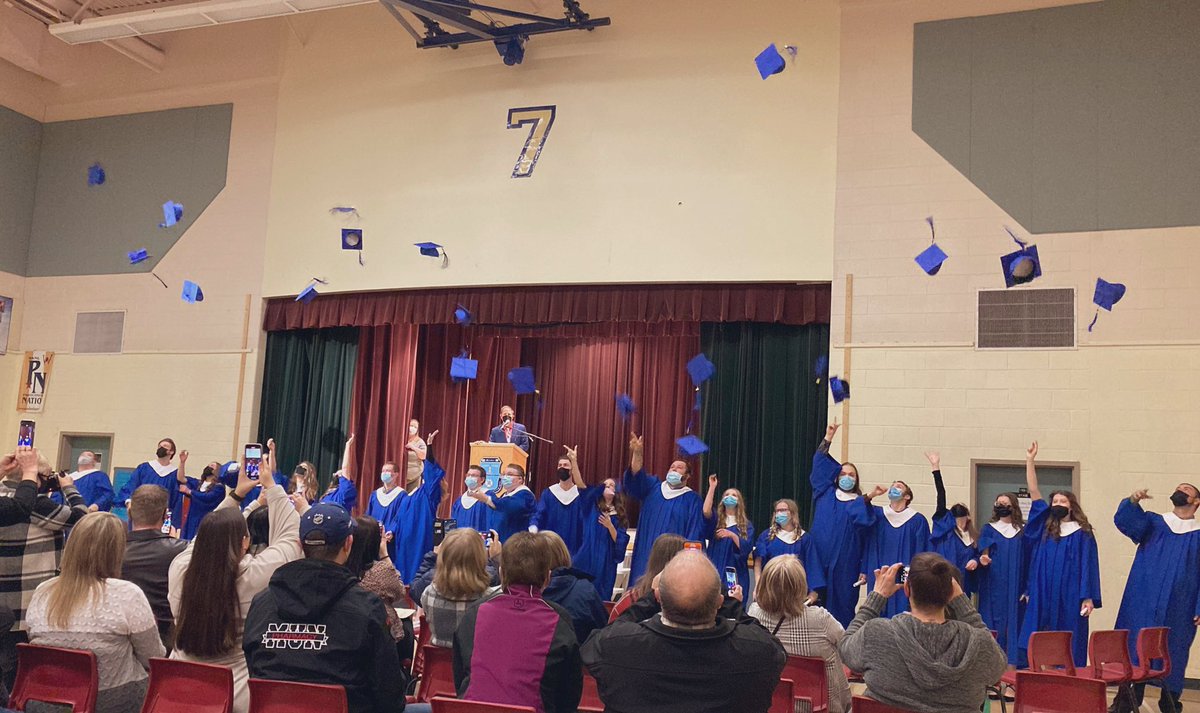 BaccalieuSchool's tweet photo. Back to the Future: Congratulations to the @BaccalieuSchool Class of 2021! A pleasure to finally celebrate your Cap &amp; Gown. https://t.co/mloJTeOVTz