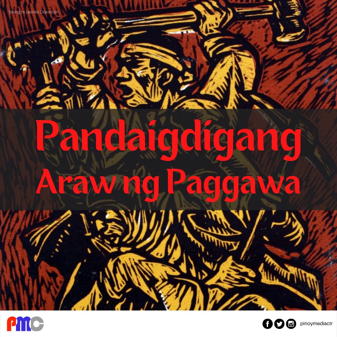 pinoymediactr's tweet photo. Pagbati at pagpupugay ngayong Pandaigdigang Araw ng Paggawa! Nakikiisa ang PinoyMedia Center sa masang anakpawis na lumilikha ng yaman ng mundo. #LaborDay #LaborDay2022 https://t.co/zwKS8SRpCp