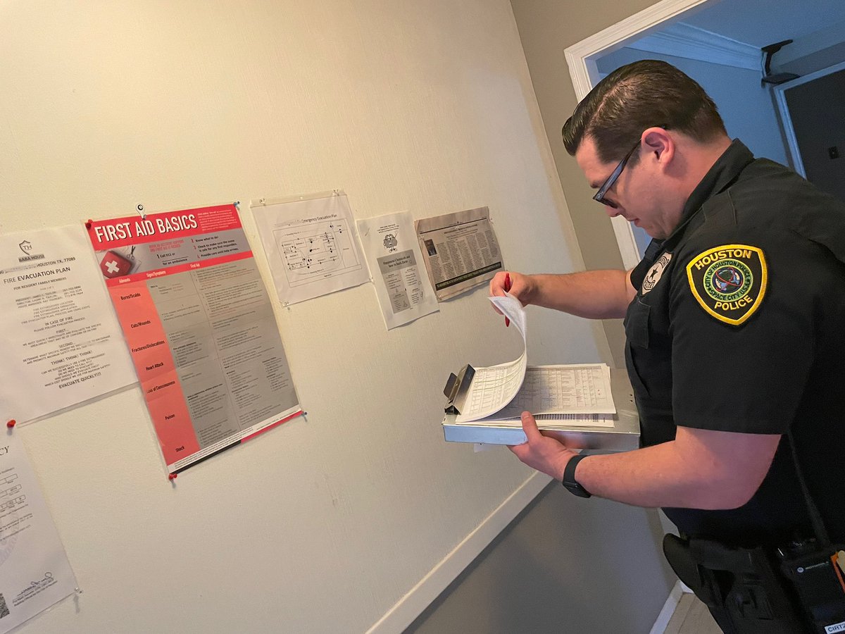 Out doing inspections with our Boarding Home Unit. If you locate a suspected non-permitted boarding home or have questions, please call us at 832-394-4200 or check our website at houstoncit.org