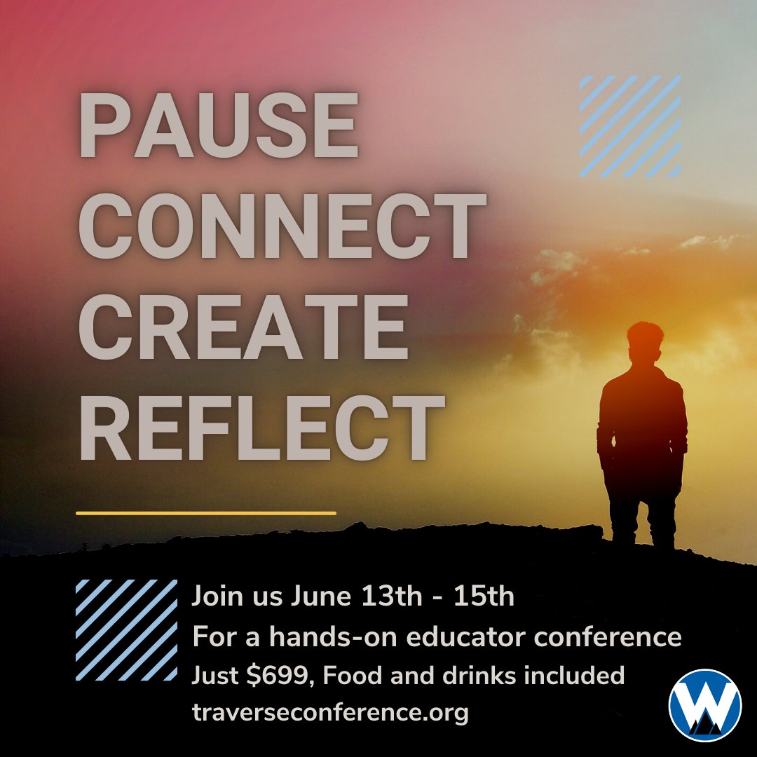 watershed_co's tweet photo. Join us this June for TRAVERSE! Attendance is limited to 100 educators. Sign up while there is still space. https://t.co/KoJJlDINYk
 https://t.co/avZUWhPEbq #realworldlearning #workthatmatters #experiential #teacherconference #tvrse22 https://t.co/Go25S7VX4v