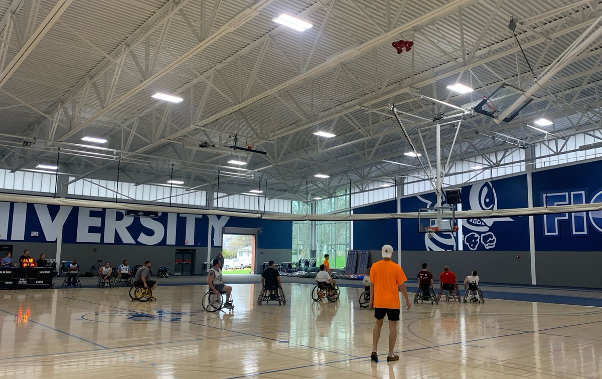 What a great turnout today at the Quad Cities Adaptive Sports Showcase! We had the best time meeting so many incredible athletes and learning more about all aspects of the game that we love! 😎🏀 <a href="/SAUBEES/">Fighting Bees Athletics</a>