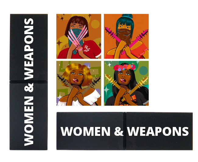 teddyizaweshume's tweet photo. I think that @WomenandWeapons would have the potential to open a line of cosmetics which could tie into the skin tone and background of the #WAW nfts.
The 'WOMEN & WEAPONS" name would look amazing plastered on the side with the nfts themselves on the top.
#WAWIPContest #NFTs https://t.co/n5Hs3MAYGN