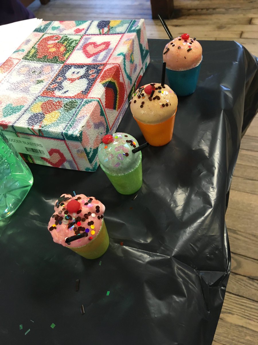 Matscigirl5's tweet photo. ASM Education Girl Scouts make polymer sodas while learning about materials science and STEM careers at camp today. https://t.co/JDgmm3YLAD