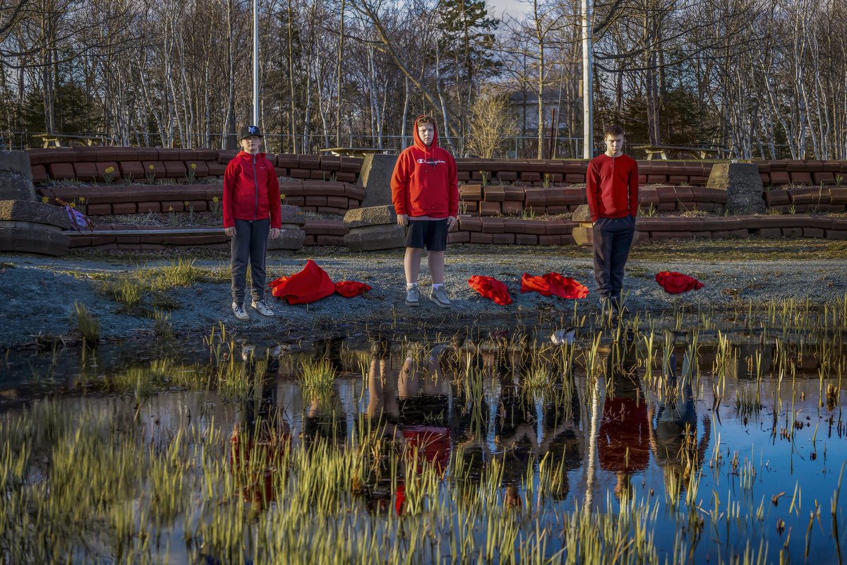#MMIWG awareness photoshoot I organized with some of my students ♥️
Indigenous student representation from elementary to high school. Noah MacDonald, Maddox Rhind, Ava Merrick, Anika Martin, Connor Publicover, Abby Publicover, Lily Publicover, Tavia Reece &amp; Jenna Reece
#hrce