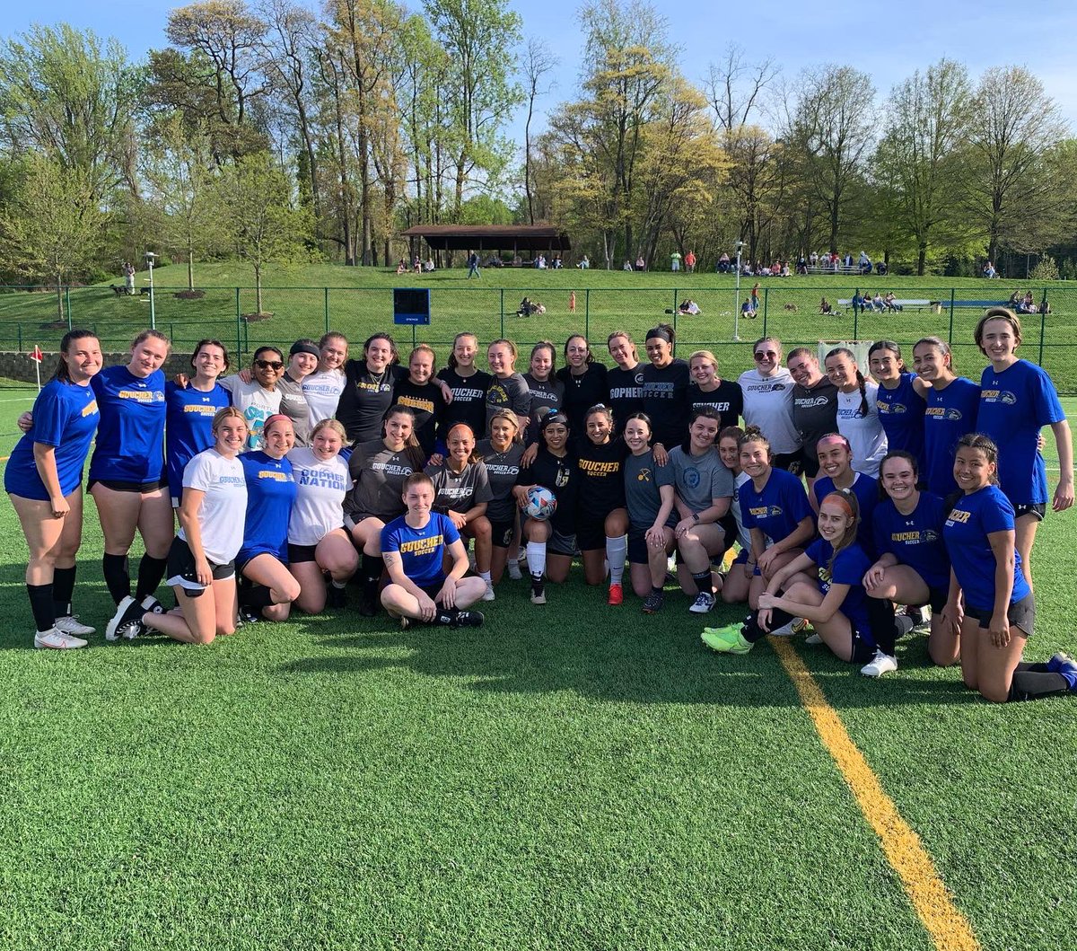 GoucherSoccer's tweet photo. Thanks so much to all of our alums who came out to play! We had a great time!
#onceagopheralwaysagopher 💙💛 https://t.co/ZbyI1t63GJ