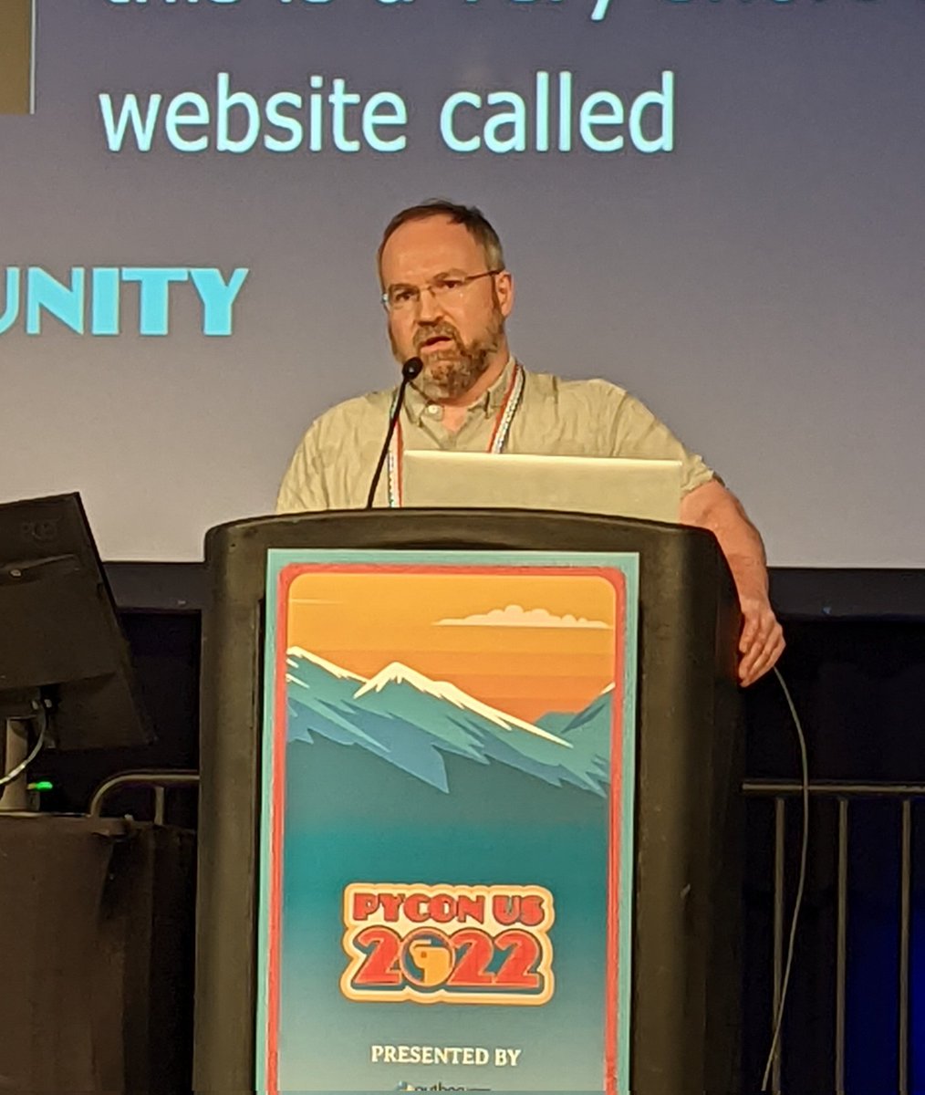 <a href="/hotpyguy/">Mark Shannon</a>: "We need your help making CPython faster.  Publish benchmarks for your app or library."  pyperformance.readthedocs.io
github.com/python/pyperfo…
github.com/faster-cpython…
#PyConUS2022