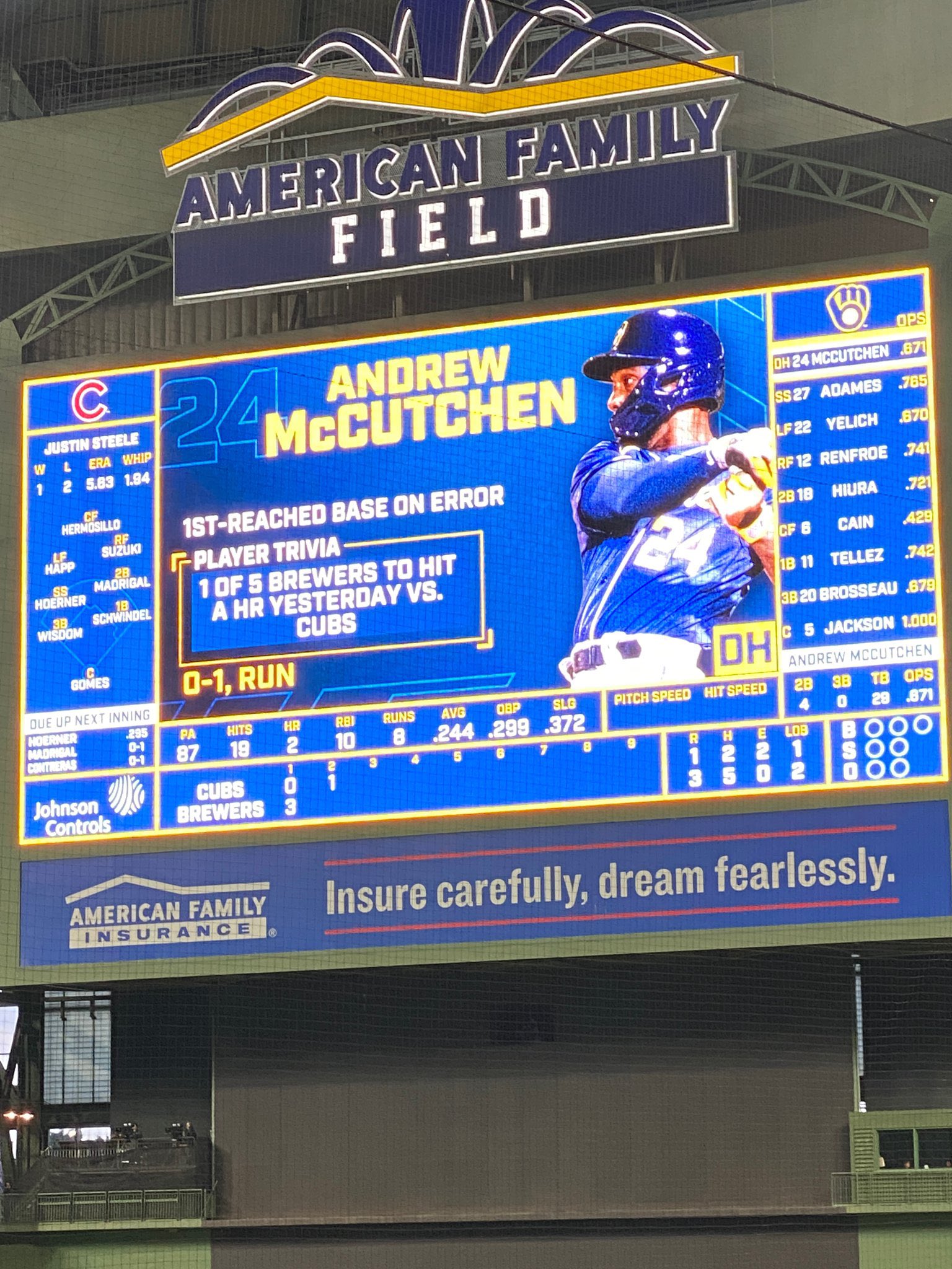 Jomboy Media on Twitter "Brewers scoreboard operator definitely got