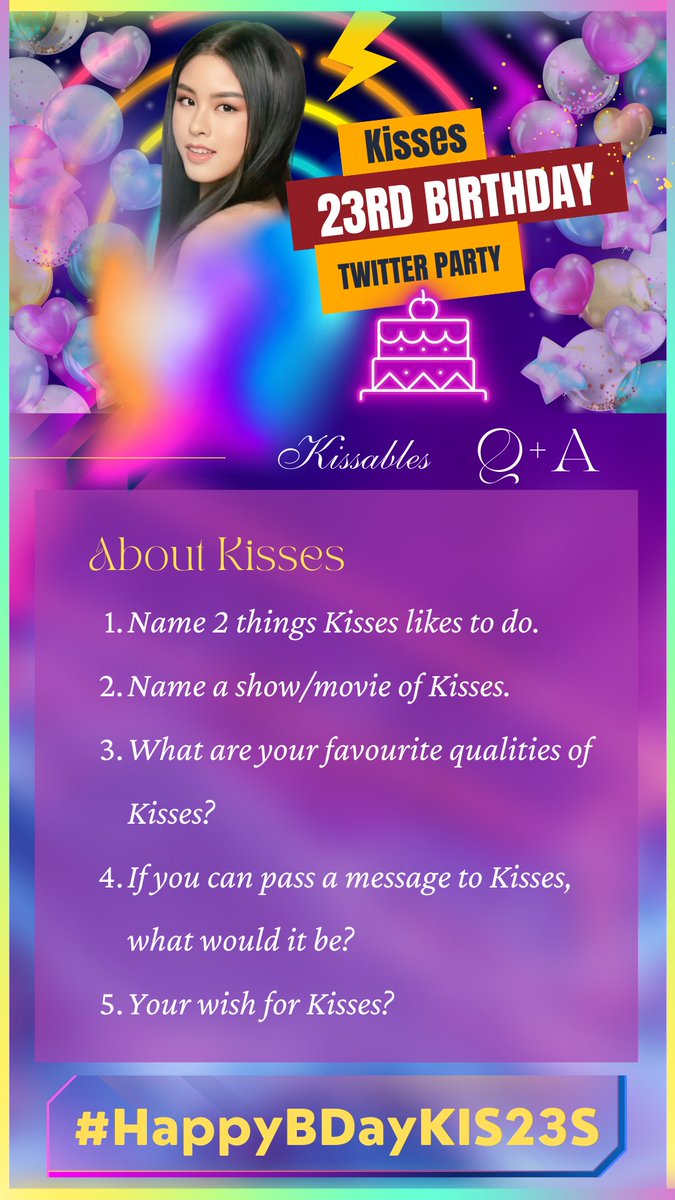 All about Kisses... Let's give more engagement, Fam!
<a href="/KissesDelavin/">Kisses Delavin</a>

KISSES XXIII
#HappyBDayKIS23S