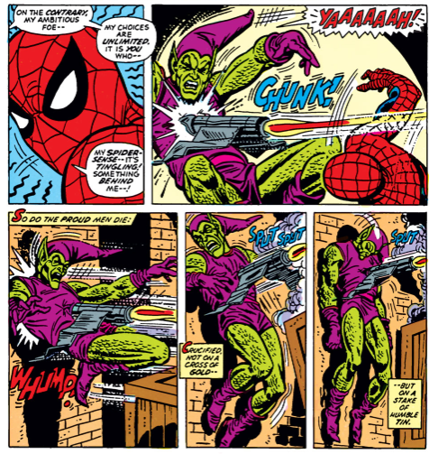 LetsReadSpidey's tweet photo. #LukeCage is hired to get #SpiderMan after he is blamed for #NormanOsborn 's death.  Did he do it? Let's just say he was "involved" listen to episode 79 of Let's Read Spider-Man here and you decide:
https://t.co/S7CfjKTpGn

Read #ASM122 here: https://t.co/bkBRfK0Tue https://t.co/8Yipcinf0I