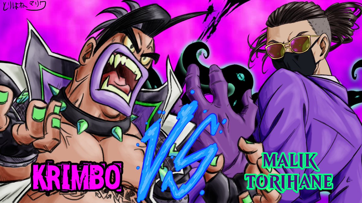Malik_Torihane's tweet photo. THE REMATCH!
@king_kriminal - with brand new art - takes on Malik Torihane! Boss vs Boss! Artist vs Artist! Let's throw down!
#Vtuber #Vtubers #VTuberEN #ENVtuber #KRIMBOKILLS #takonomicon #VTuberVS #FreakyDarlings https://t.co/dPE6vqi6YE