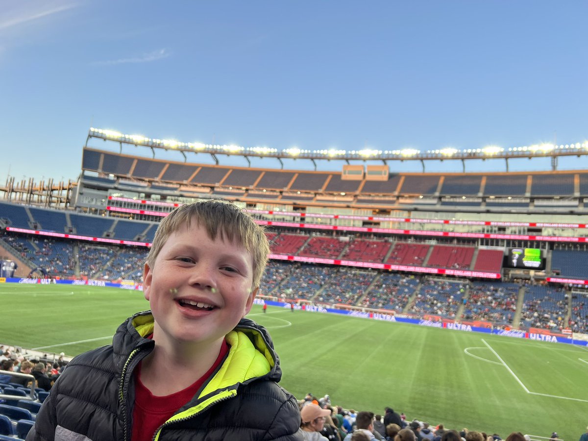 KSCdigitalpulse's tweet photo. First #NERevs  match! #tweetyourseat section 129, row 23 seat 14 https://t.co/aiBMF5GgNb